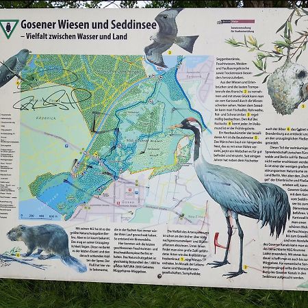 Gemütliche Idylle am Seddinsee Gosen Exterior foto